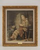 Tavla/tryck på duk, Johan Fredrik Höckert 58x68. M5/