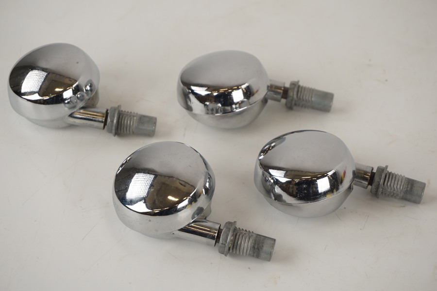 4st Möbelhjul kromade. D53/