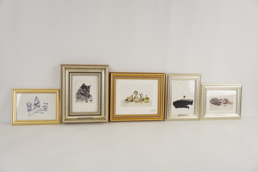 5st Lasse Åberg Färglitografi. A23