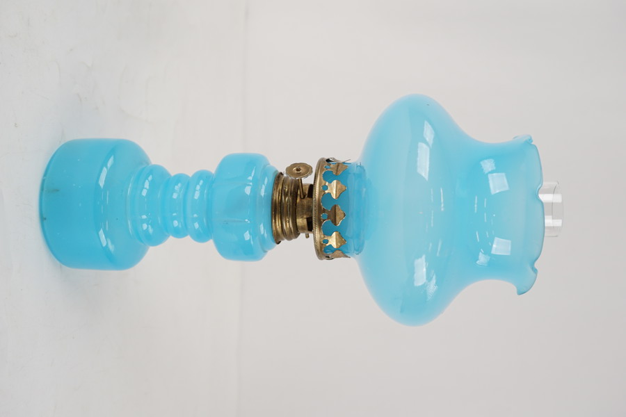 Liten Fotogenlampa blå. G17