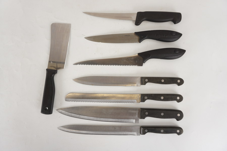 8st köksknivar. A58