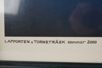 Tryck i ram, motiv Lapporten. M32/