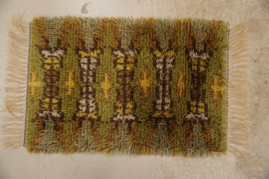 Ryamatta grön flerfärg. BC65/