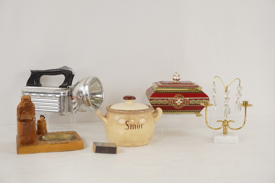 Plåtlåda, Gefle kruka mm. A86