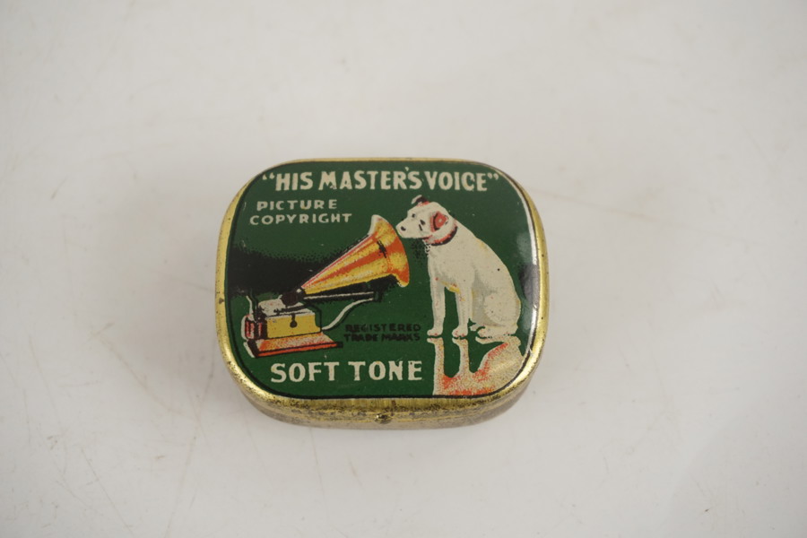 His masters voice grammofonstift låda. A103