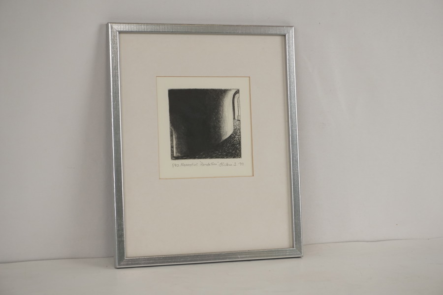 Mezzotint  litografi 1/10. A112