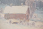 M Hallengren Snölandskap 85x65. M29