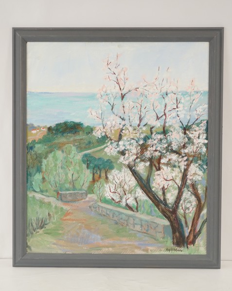 Rolf Wikström  Blommigt träd 67x77. M30