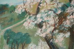 Rolf Wikström  Blommigt träd 67x77. M30