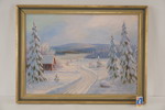 M. Hallengren Vinterlandskap 79x59. M32