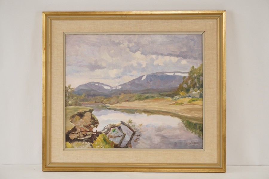 Johan Bladh -Fjällandskap 71x62. M44