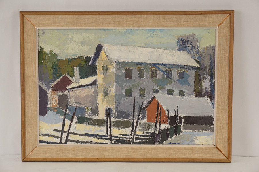 Axel Larsson -Byggnader 70x50. M47