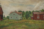 Göte Hennix - Gård 71x49. M48