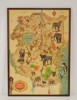 Väggkonst/bildkarta East Africa 49x69. M73
