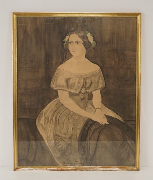 Porträtt Jenny Lind 52x65. M82