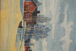 S. Tiren -Gård i vinterskrud 44x53. M90