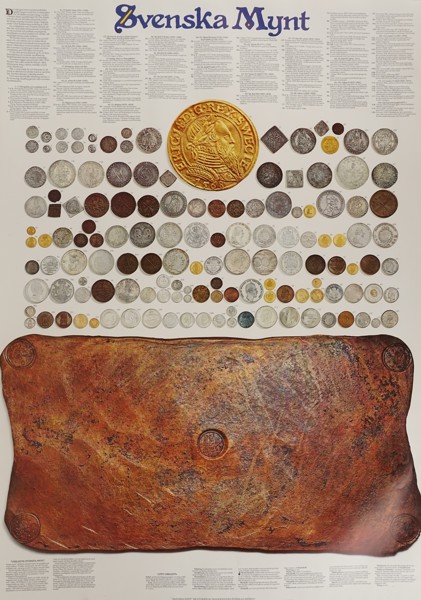 Plansch Svenska Mynt. A186