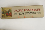 Vintage plåtask, mekaniskt leksak mm. A163/