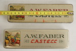 Vintage plåtask, mekaniskt leksak mm. A163/