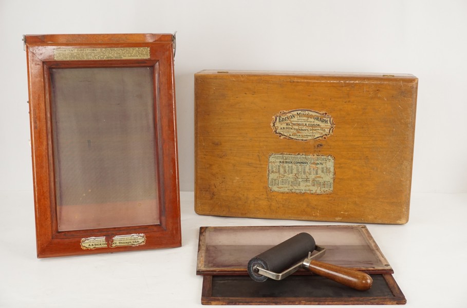 Stencilapparat, Edison´s Mimeograph. A3