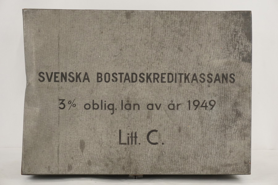 Svenska bostadskreditkassan oblig. lån 1949. BC5