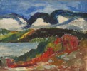 E. Lundberg -fjällandskap 71x60. M54/