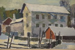 Axel Larsson -Byggnader 70x50. M47/