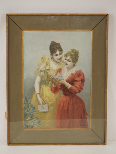 W. Gause-Flickor-tryck 45x60. M84/