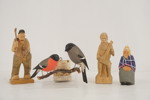 4st Träfigurer fåglar mm. A15