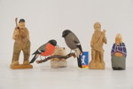 4st Träfigurer fåglar mm. A15