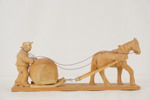 Träskulptur häst. A32