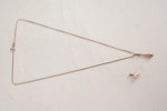 Halsband & 2st hänge i silver 3g. A61