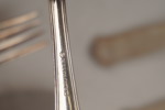 Bestick i nysilver. A86