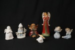 Vintage angelfigurer i porslin/keramik. G37/