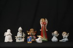 Vintage angelfigurer i porslin/keramik. G37/