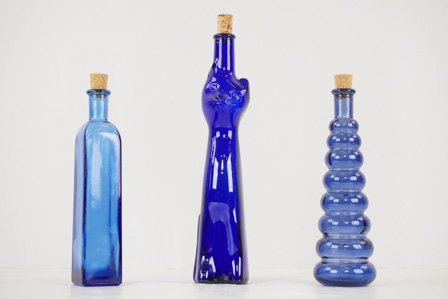 Moselland Catflaska blå mm. G38/