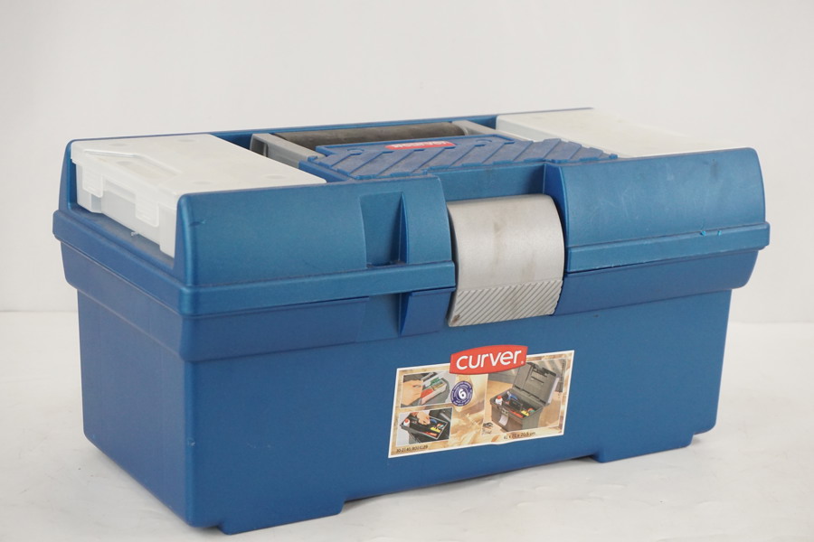 Curver Verktygslåda blå. D39/