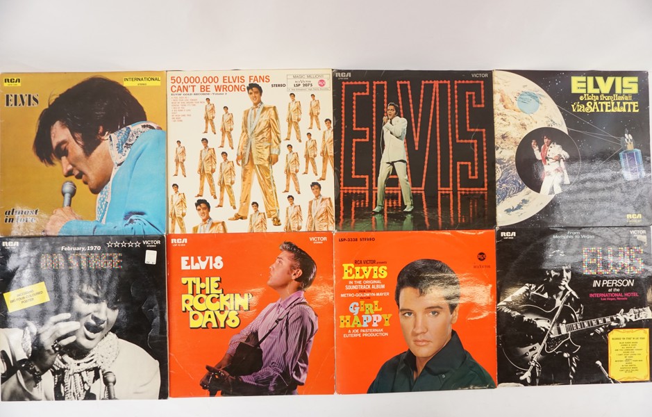 8st Elvis Presley LP-skivor. A104