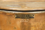 A.B. Julius Slöör 1932 brandspruta koppar mässing. B40