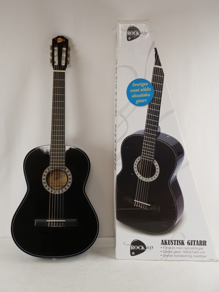 Rock Akustisk gitarr svart. A151