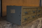 Militär Verkstadsinredning med 4 lådor. B104