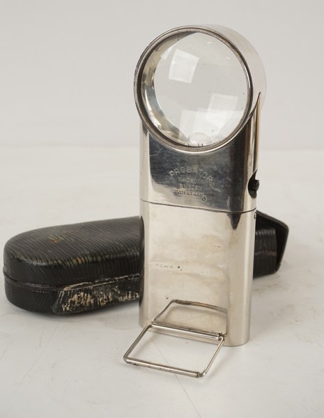 Vintage Probator Lupplampa med fodral. A153