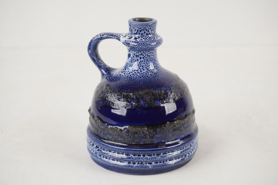 Vas med handtag blå. G35