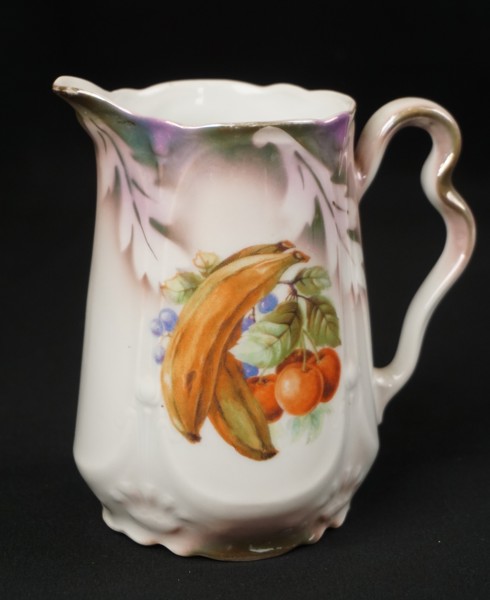 Vintage mjölkkanna, motiv: frukt. G48