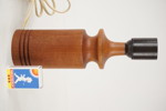 Vintage bordslampa i teak. A167