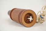 Vintage bordslampa i teak. A167