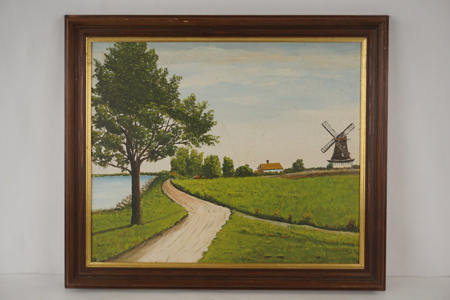 Tavla motiv: Kvarn. M20