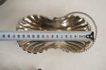 Skål med lock & bestick i ny silver mm. A178