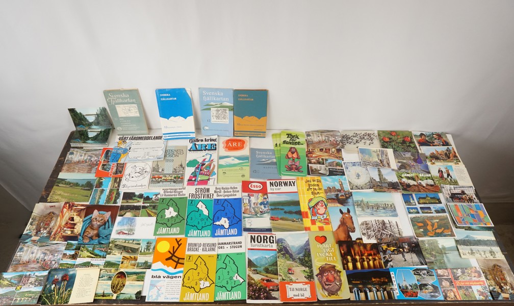 Kartor och vykort Jämtland, Svenska Fjällkartan mm. 207