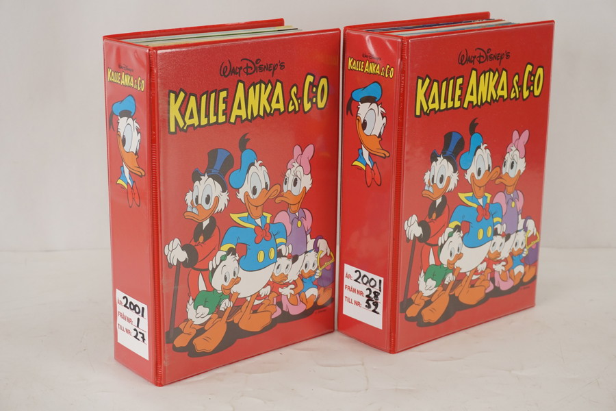 Serietidningar Kalle Anka & C:O 2001 1till 52. A213